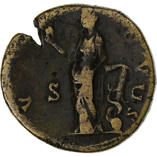 Faustína II.
 
 sestertius,
 
 145-161