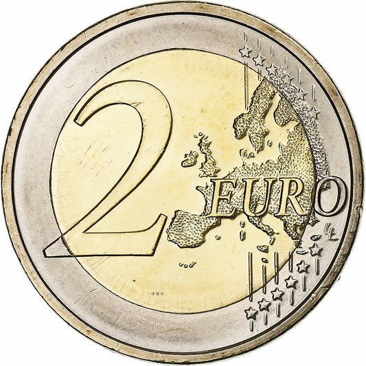 Slovinsko, 
  
  2 eurá, 
  
  10 Jahre Euro-Bageld