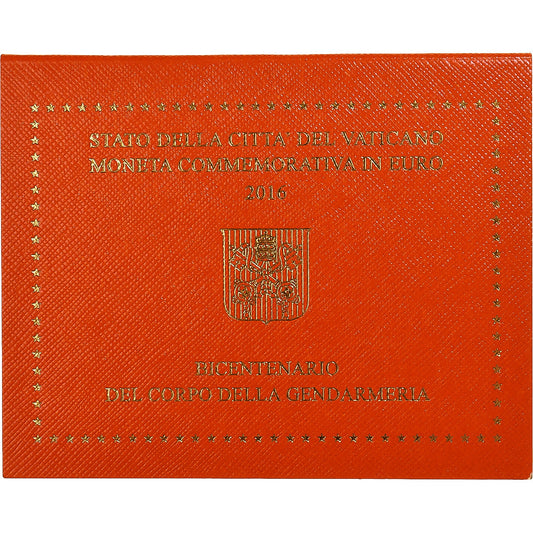 Vatikán, 
  
  2 eurá, 
  
  Žandárstvo Zweihundertjahrfeier der Vaticanischen
