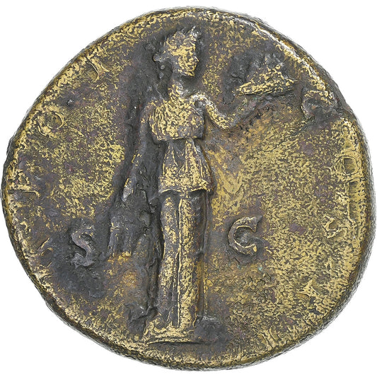Antoninus Pius 
  
  sestertius, 
  
  139