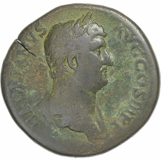 Hadrian,
 
 sestertius,
 
 130-133