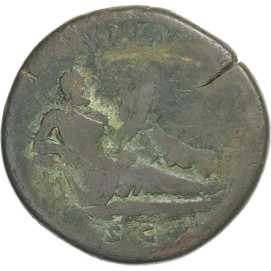 Hadrian,
 
 sestertius,
 
 130-133