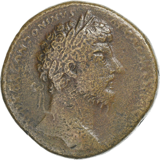 Marcus Aurelius,
 
 sestertius,
 
 163-164