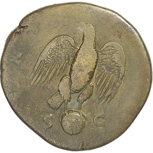 Divus Marcus Aurelius, 
  
  sestertius, 
  
  180