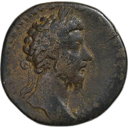 Marcus Aurelius,
 
 sestertius,
 
 165-166