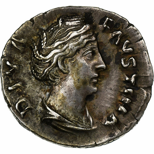 Diva Faustína I.
 
 dinár,
 
 141 pred Kr