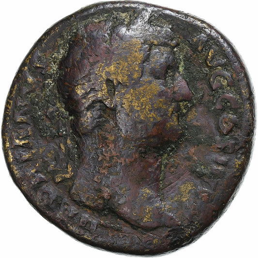 Hadrian,
 
 sestertius,
 
 137-138