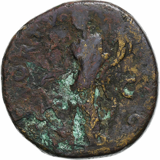 Hadrian,
 
 sestertius,
 
 137-138