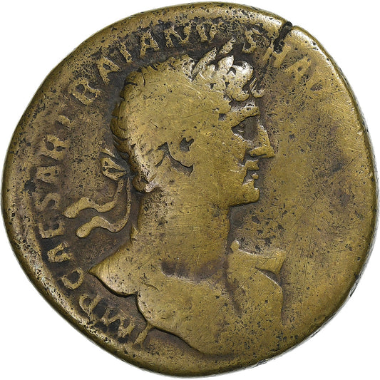 Hadrian,
 
 sestertius,
 
 118