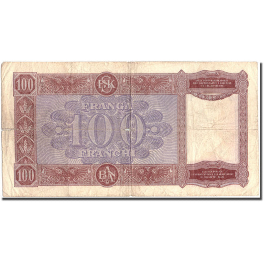bankovka, 
  
  Albánsko, 
  
  100 frankov