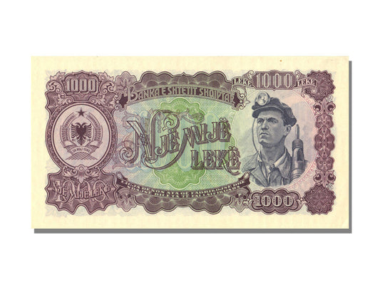 bankovka,
 
 Albánsko,
 
 1000 míľ