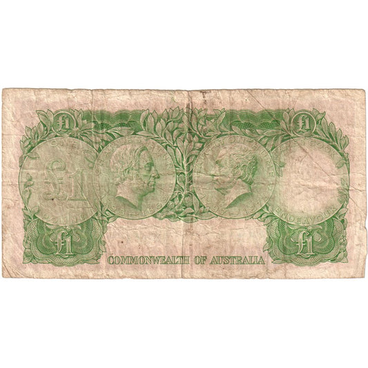 Austrália,
 
 1 libra,
 
 Bez dátumu (1960-1961)