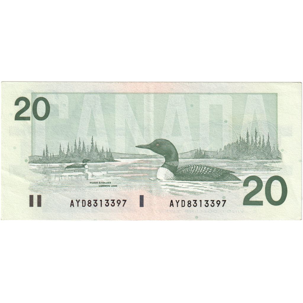 Kanada,
 
 20 dolárov,
 
 WF(40-45)