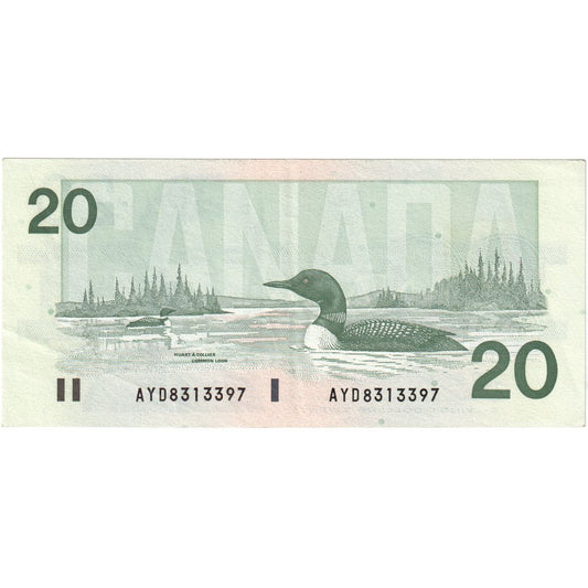 Kanada,
 
 20 dolárov,
 
 WF(40-45)