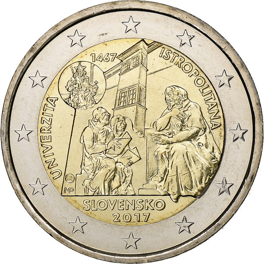 slovenský,
 
 2 eurá,
 
 2017