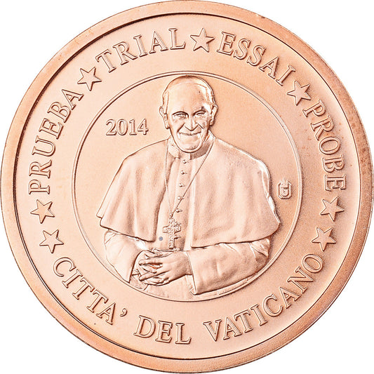 Vatikán,
 
 2 euro centy,
 
 2014