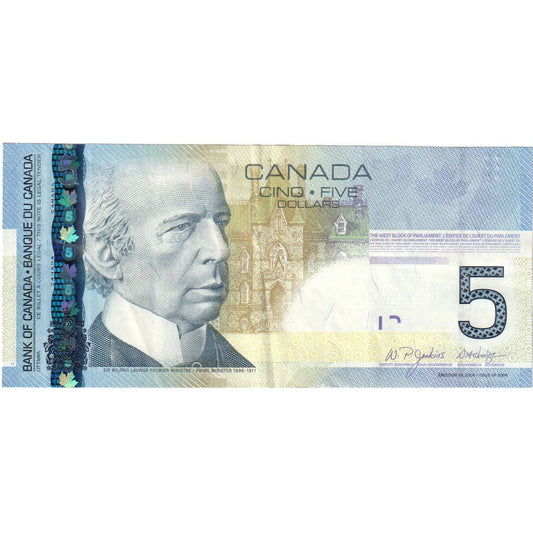 Kanada,
 
 5 dolárov,
 
 UA(55-58)