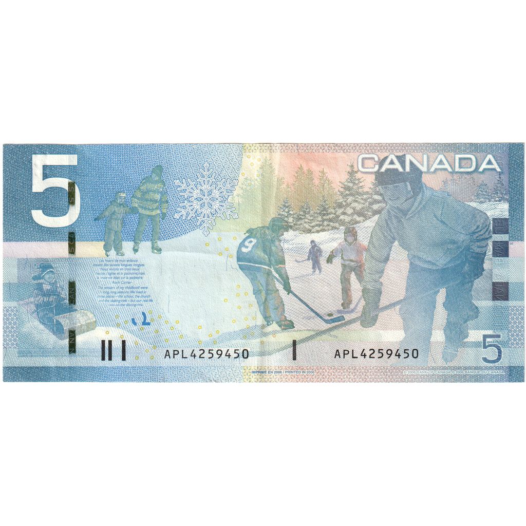 Kanada,
 
 5 dolárov,
 
 UA(55-58)