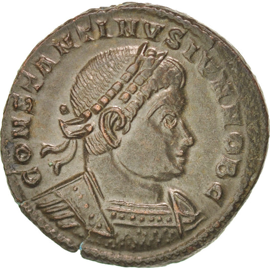 minca, 
  
  Konštantín II, 
  
  Nummus