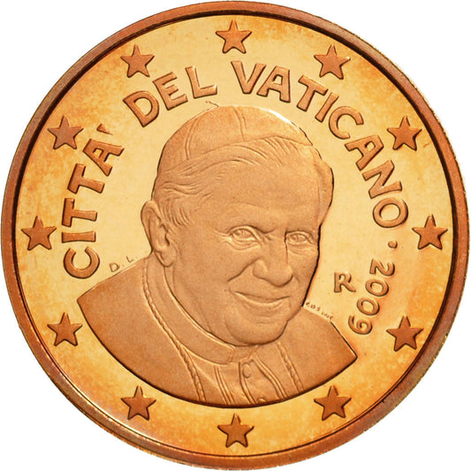 VATIKÁNSKY STÁNOK, 
  
  2 euro centy, 
  
  2009
