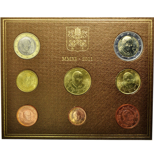 VATIKÁNSKY STÁNOK, 
  
  1 cent za 2 eurá, 
  
  2011
