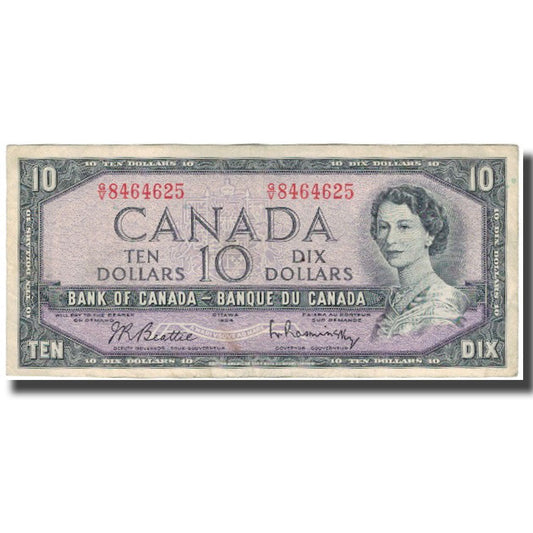 bankovka,
 
 Kanada,
 
 10 dolárov