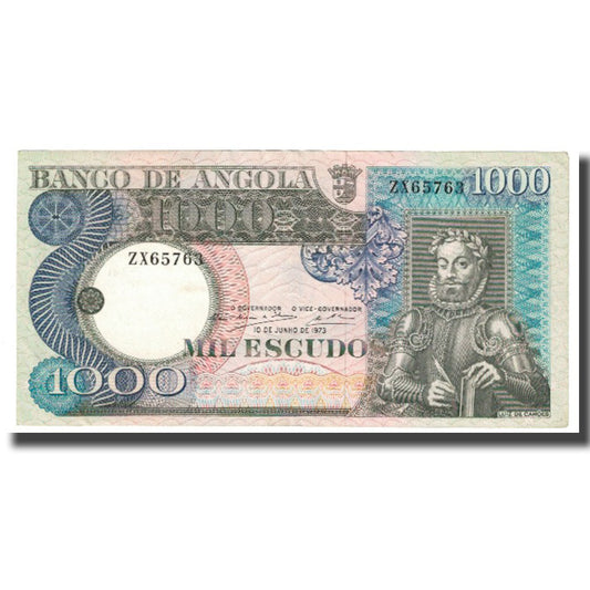 bankovka, 
  
  Angola, 
  
  1000 escudo