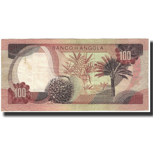 bankovka, 
  
  Angola, 
  
  100 escudo