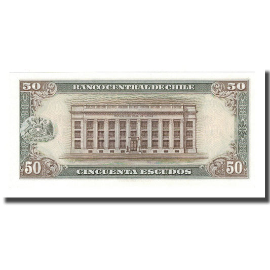 bankovka, 
  
  Čile, 
  
  50 escudo