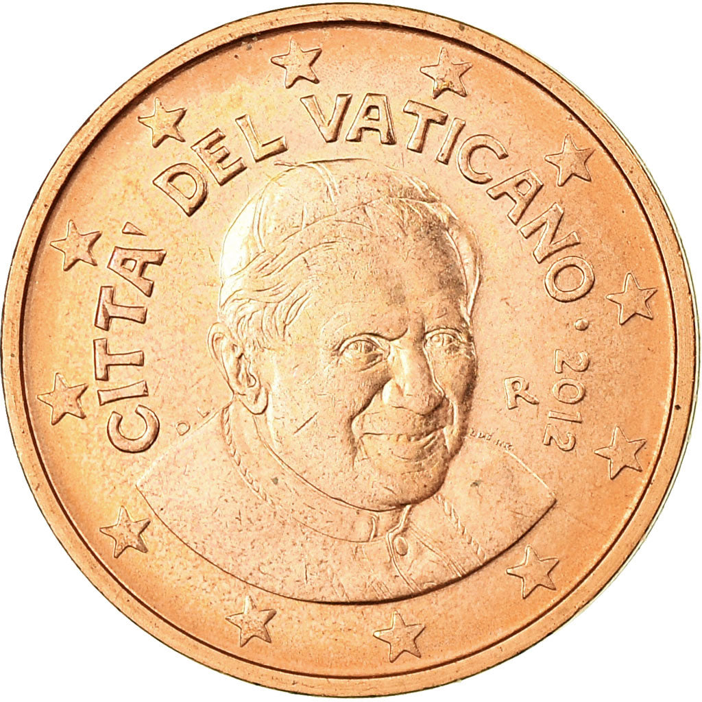 VATIKÁNSKY STÁNOK, 
  
  2 euro centy, 
  
  2012