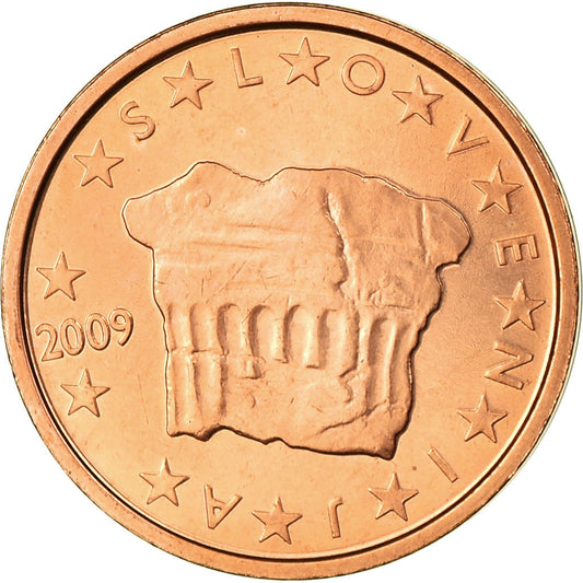 Slovinsko,
 
 2 euro centy,
 
 2009