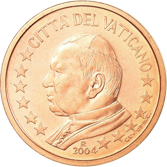 Vatikán,
 
 2 euro centy,
 
 2004