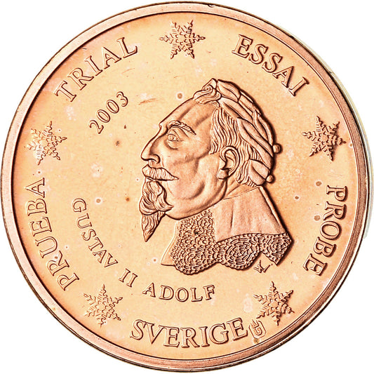 Švédsko,
 
 2 euro centy,
 
 2003