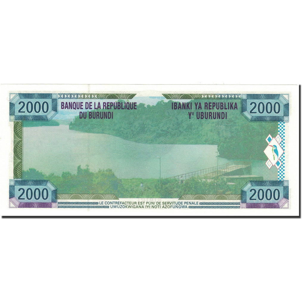 bankovka,
 
 Burundi,
 
 2000 frankov