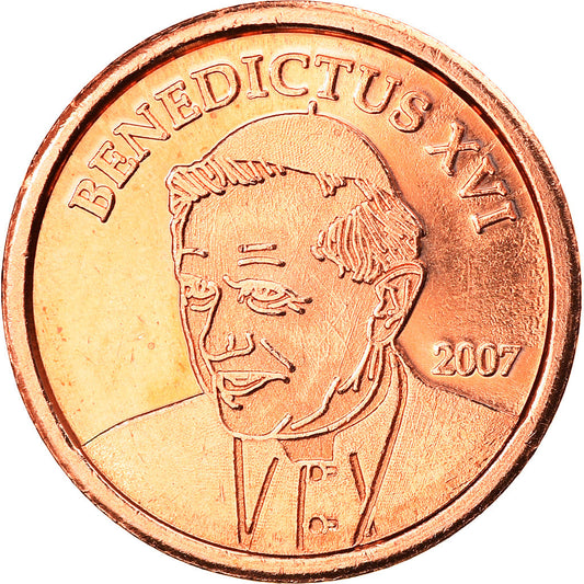 Vatikán,
 
 2 euro centy,
 
 2007