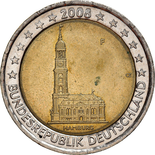 Nemecko,
 
 2 eurá,
 
 2008