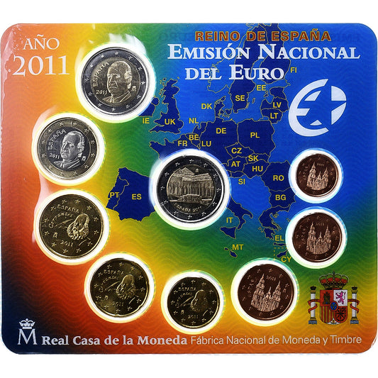 španielčina,
 
 Setze 1 ct. - 2 eurá,
 
 2011