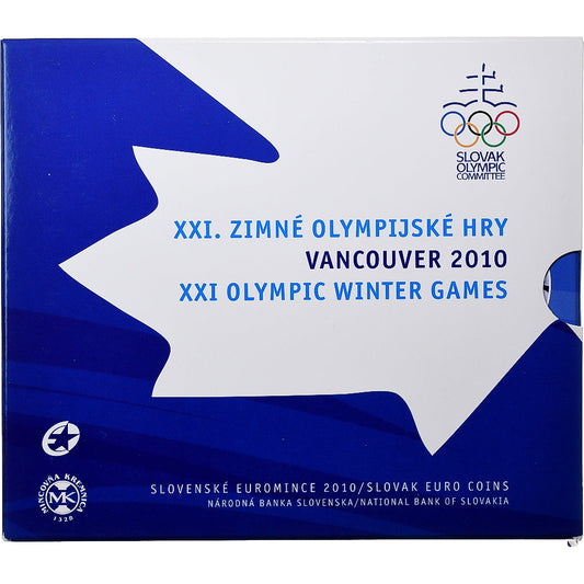 slovenský, 
  
  Setze 1 ct. - 2 eurá + Jeton, 
  
  Olympische Winterspiele vo Vancouveri