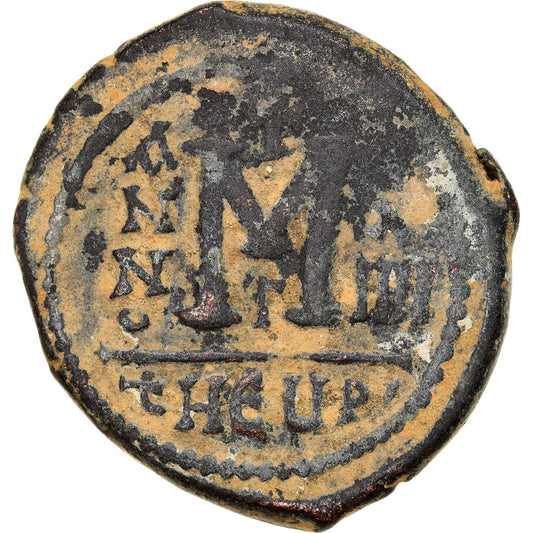 Maurice Tiberius,
 
 Follis,
 
 595-596